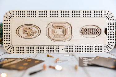 Custom Cribbage Boards – Sports Team Edition | 3D PICK YOUR TEAM Engraving Beloved & Bespoke